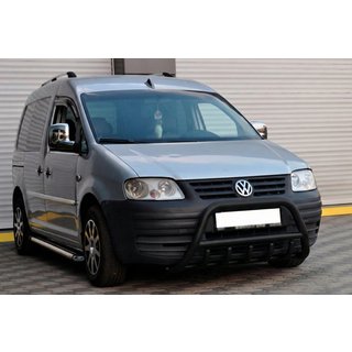 Přední ochranný rám WT003 Black (nerez) Volkswagen Caddy 2004–2010 fotografie 2