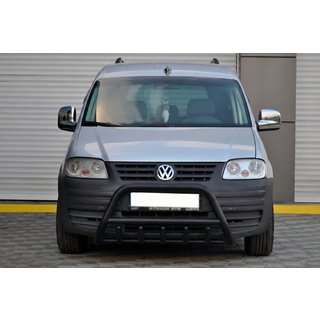 Přední ochranný rám WT003 Black (nerez) Volkswagen Caddy 2004–2010 fotografie 1