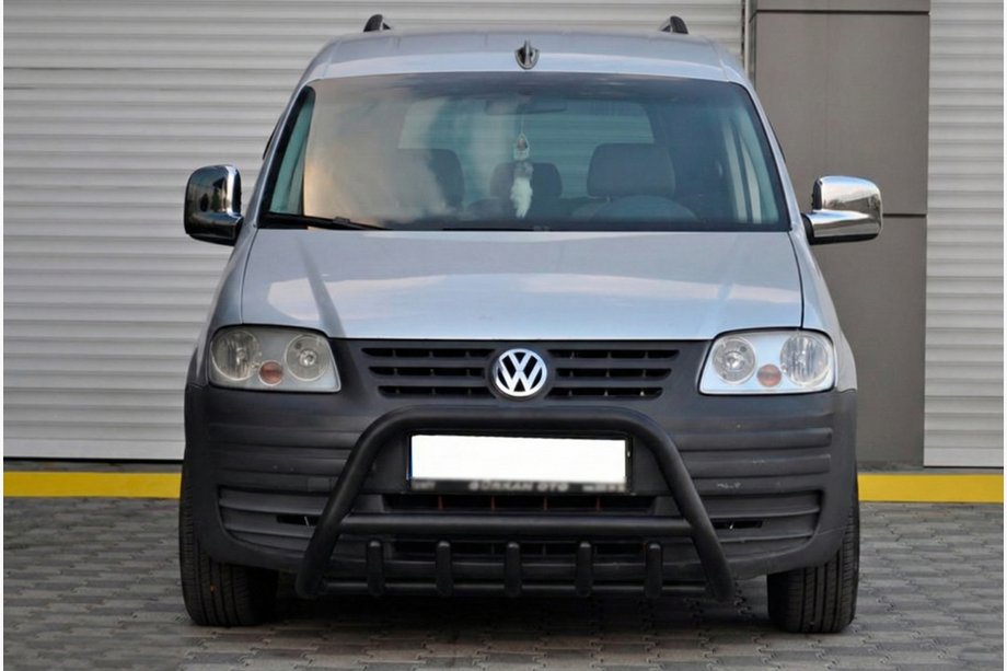 Volkswagen Caddy 2004–2010 Přední ochranný rám WT003 Black (nerez) Image