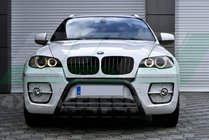 BMW X5 E70 2007–2013 Přední ochranný rám WT003 Black (nerez) fotografie 2