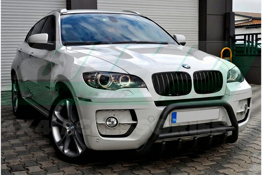 BMW X5 E70 2007–2013 Přední ochranný rám WT003 Black (nerez) Image
