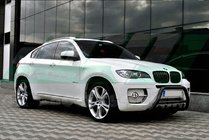 BMW X6 E71 2008–2014 Přední ochranný rám WT003 Black (nerez) fotografie 3