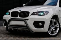 BMW X6 E71 2008–2014 Přední ochranný rám WT003 Black (nerez) fotografie 1