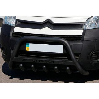 Přední ochranný rám WT004 Black (nerez) Citroen Berlingo 2008–2018 fotografie 1
