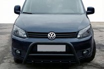 Volkswagen Caddy 2010–2015 Přední ochranný rám WT003 Black (nerez) fotografie 2