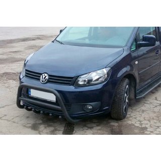 Přední ochranný rám WT003 Black (nerez) Volkswagen Caddy 2010–2015 fotografie 1