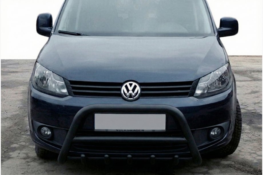 Volkswagen Caddy 2015–2020 Přední ochranný rám WT003 Black (nerez) Image
