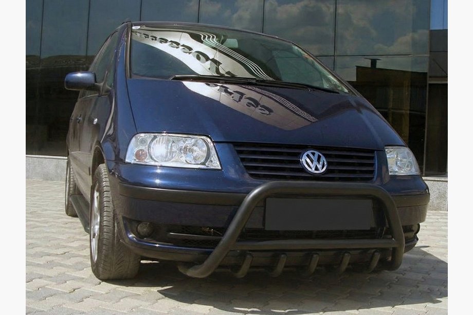 Volkswagen Sharan 1995–2010 Přední ochranný rám WT003 Black (nerez) Image