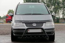 Volkswagen Sharan 1995–2010 Přední ochranný rám WT004 Black (nerez) fotografie 2