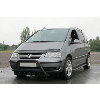 Přední ochranný rám WT004 Black (nerez) Volkswagen Sharan 1995–2010 fotografie 3