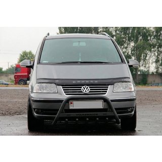 Přední ochranný rám WT004 Black (nerez) Volkswagen Sharan 1995–2010 fotografie 2