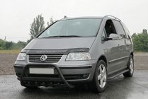 Volkswagen Sharan 2010–2023 Přední ochranný rám WT004 Black (nerez) fotografie 2