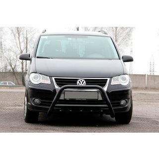 Přední ochranný rám WT003 Black (nerez) Volkswagen Touran 2003–2010 fotografie 2