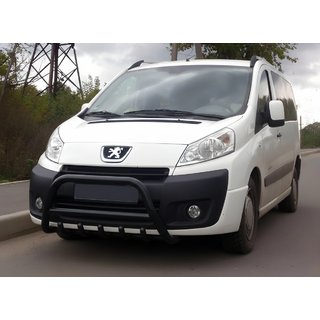 Přední ochranný rám WT003 Black (nerez) Fiat Scudo 2007–2015 fotografie 1