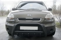 Kia Soul I 2008–2013 Přední ochranný rám WT003 Black (nerez) fotografie 1