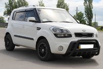 Kia Soul I 2008–2013 Přední ochranný rám WT004 Black (nerez) fotografie 2