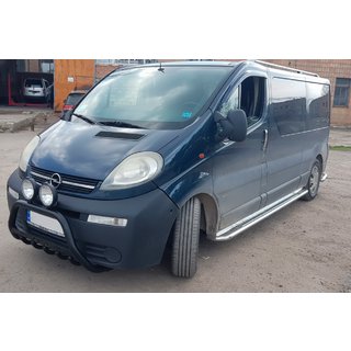 Přední ochranný rám WT004 Black (nerez) Opel Vivaro 2001–2015 fotografie 2