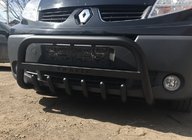 Renault Trafic 2001–2015 Přední ochranný rám WT004 Black (nerez) fotografie 5