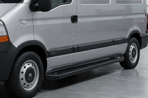 Renault Master 1998–2010 Boční nášlapy Allmond Black (2 ks, hliník) fotografie 1