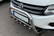 Volkswagen Tiguan 2007–2016 Přední ochranný rám (bullbar) WT004 (nerez) fotografie 1