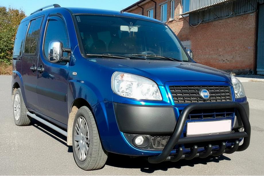 Fiat Doblo I 2001–2005 Přední ochranný rám WT003 Black (nerez) Image