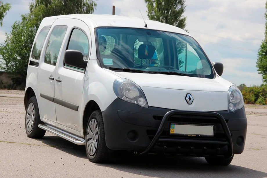 Renault Kangoo 2008–2020 Přední ochranný rám WT003 Black (nerez) Image