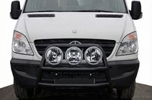 Mercedes Sprinter W906 2006–2018 Vysoký přední ochranný rám WT018 Black (nerez) fotografie 1