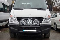 Mercedes Sprinter W906 2006–2018 Vysoký přední ochranný rám WT018 Black (nerez) fotografie 2
