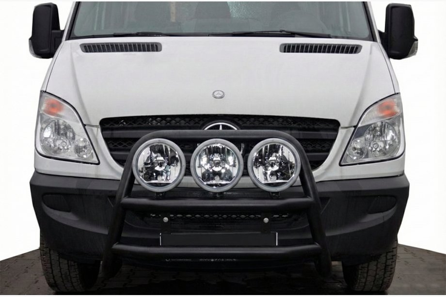 Mercedes Sprinter W906 2006–2018 Vysoký přední ochranný rám WT018 Black (nerez) Image