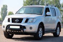 Nissan Navara 2006–2015 Přední ochranný rám WT008 Black (nerez) fotografie 1