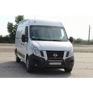 Přední ochranný rám WT018 Black (nerez) Opel Movano 2010–2021 fotografie 1