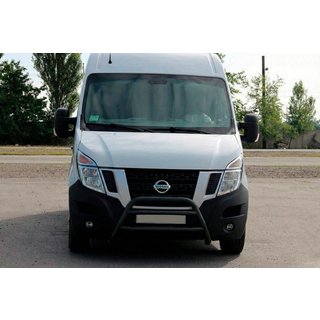 Přední ochranný rám WT018 Black (nerez) Opel Movano 2010–2021 fotografie 3