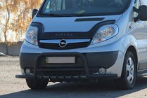 Renault Trafic 2001–2015 Přední ochranný rám Exclusive Black (nerez) fotografie 2