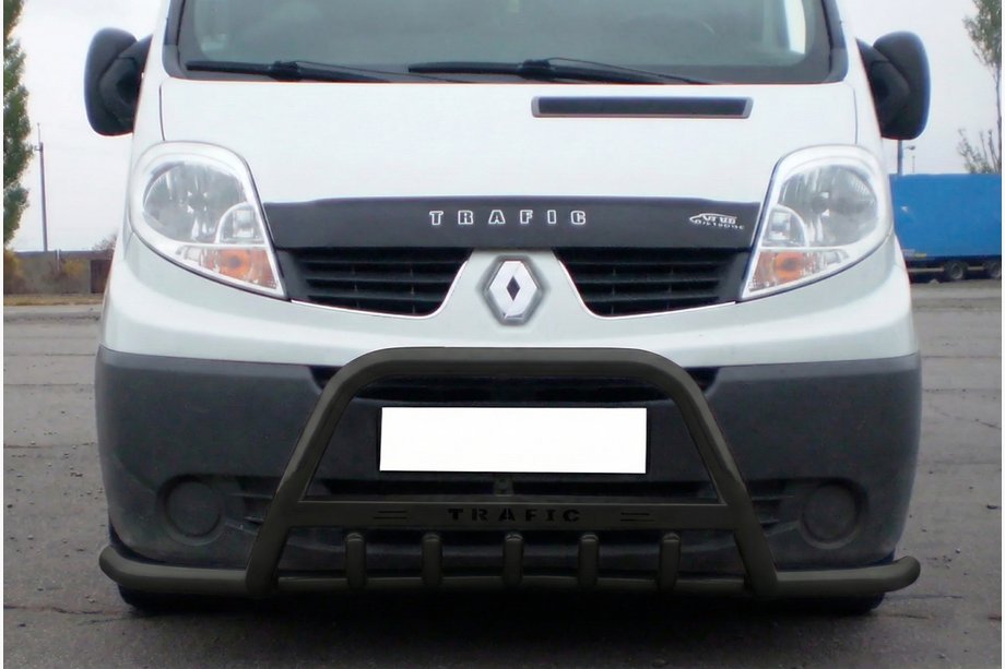 Renault Trafic 2001–2015 Přední ochranný rám Exclusive Black (nerez) Image
