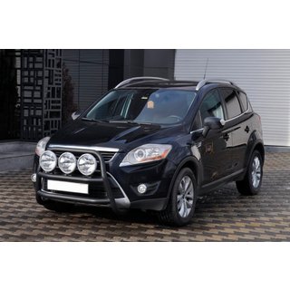 Přední ochranný rám WT018 Black (nerez) Ford Kuga 2008–2013 fotografie 1