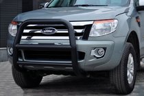 Ford Ranger 2011–2022 Přední ochranný rám WT018 Black (nerez) fotografie 3