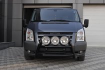 Ford Transit 2000–2014 Predni ochranny ram (bullbar) WT018 Black (2006-2014, nerez) fotografie 1