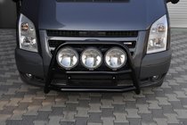 Ford Transit 2000–2014 Predni ochranny ram (bullbar) WT018 Black (2006-2014, nerez) fotografie 2