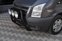 Ford Transit 2000–2014 Predni ochranny ram (bullbar) WT018 Black (2006-2014, nerez) fotografie 3