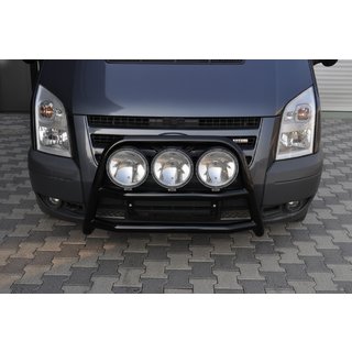 Predni ochranny ram (bullbar) WT018 Black (2006-2014, nerez) Ford Transit 2000–2014 fotografie 2