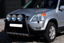 Honda CRV 2001–2006 Přední ochranný rám WT018 Black (nerez) fotografie 2