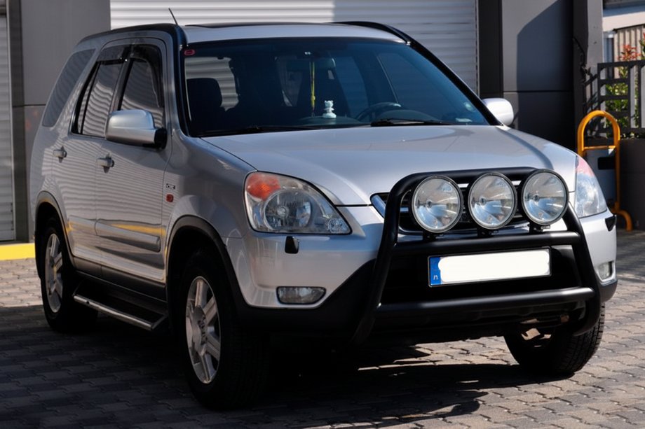 Honda CRV 2001–2006 Přední ochranný rám WT018 Black (nerez) Image