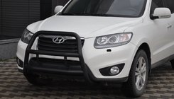 Hyundai Santa Fe 2 2006–2012 Přední ochranný rám WT018 Black (nerez) fotografie 1