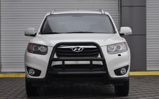 Hyundai Santa Fe 2 2006–2012 Přední ochranný rám WT018 Black (nerez) fotografie 2