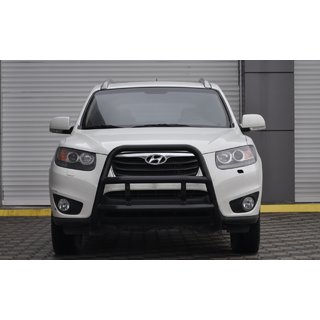 Přední ochranný rám WT018 Black (nerez) Hyundai Santa Fe 2 2006–2012 fotografie 2