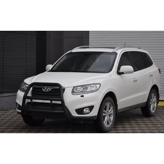 Přední ochranný rám WT018 Black (nerez) Hyundai Santa Fe 2 2006–2012 fotografie 3