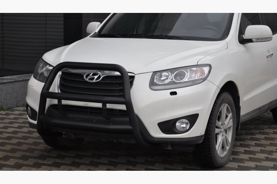Hyundai Santa Fe 2 2006–2012 Přední ochranný rám WT018 Black (nerez) Image