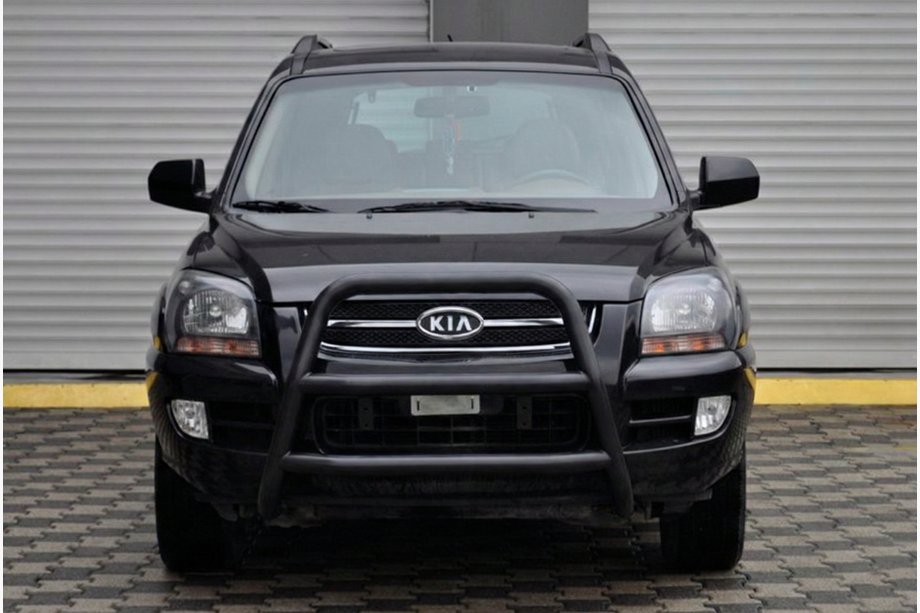Kia Sportage 2004–2010 Přední ochranný rám WT018 Black (nerez) Fotografie 2