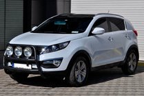 Kia Sportage 2010–2015 Přední ochranný rám WT018 Black (nerez) fotografie 2