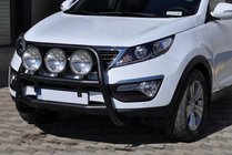 Kia Sportage 2010–2015 Přední ochranný rám WT018 Black (nerez) fotografie 3